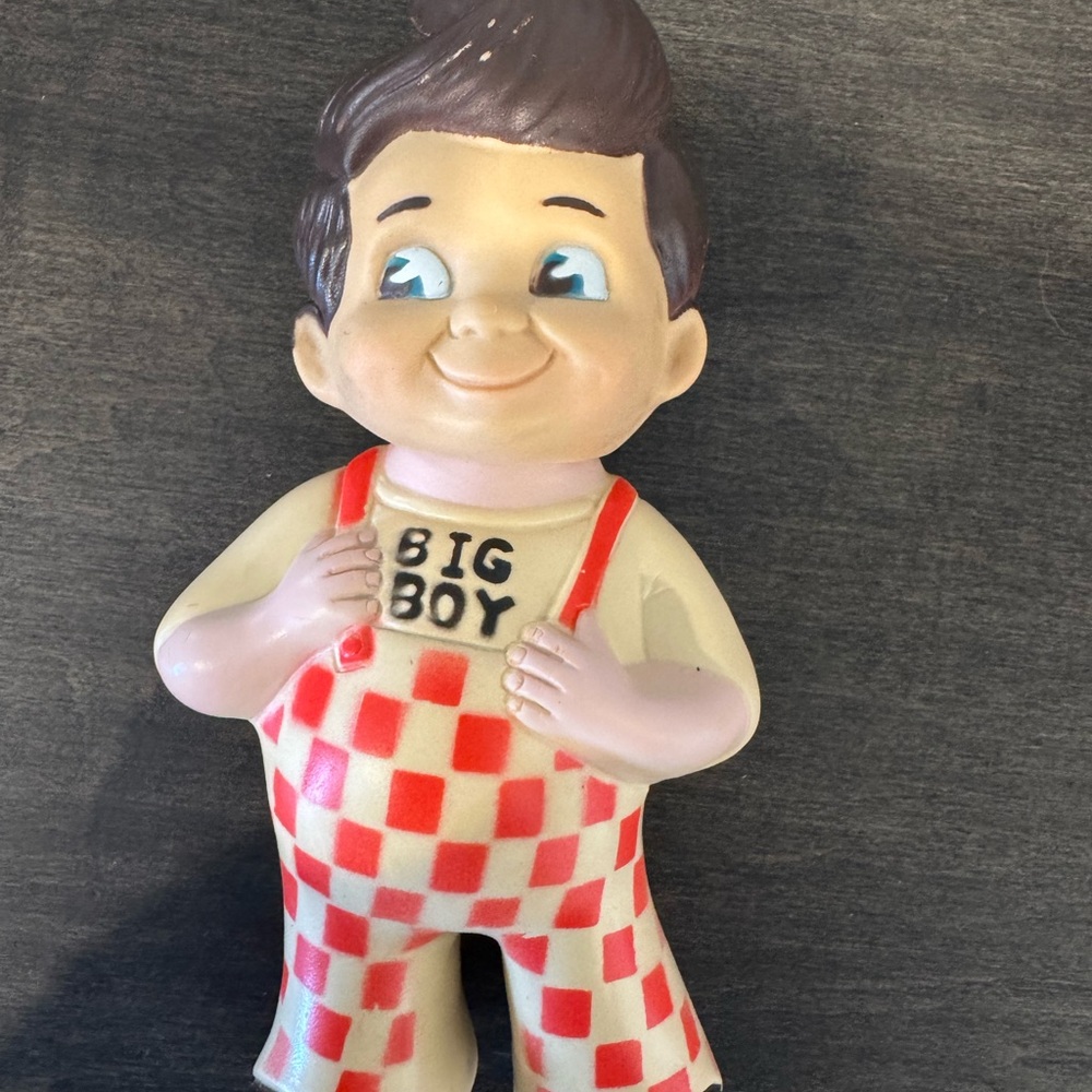 1973 Big Boy Vinyl Figure with Red Checkered Overalls